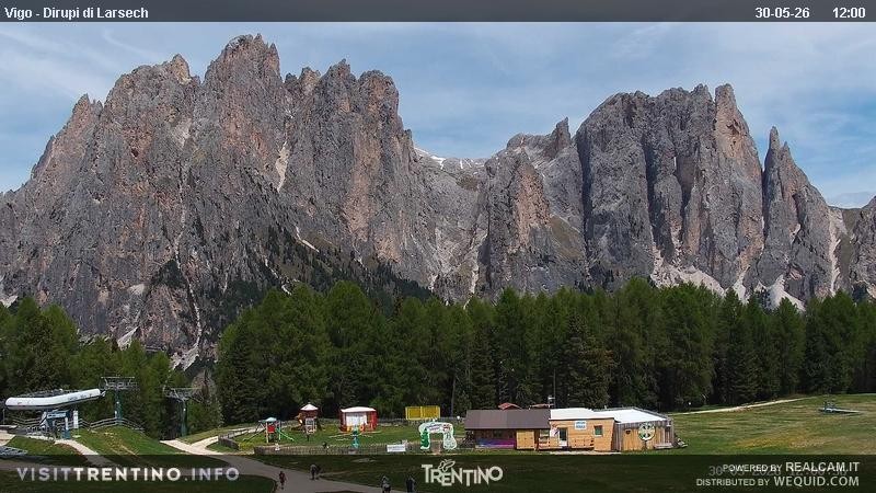 Archiv Foto Webcam Val di Fassa - Dirupi di Larséc