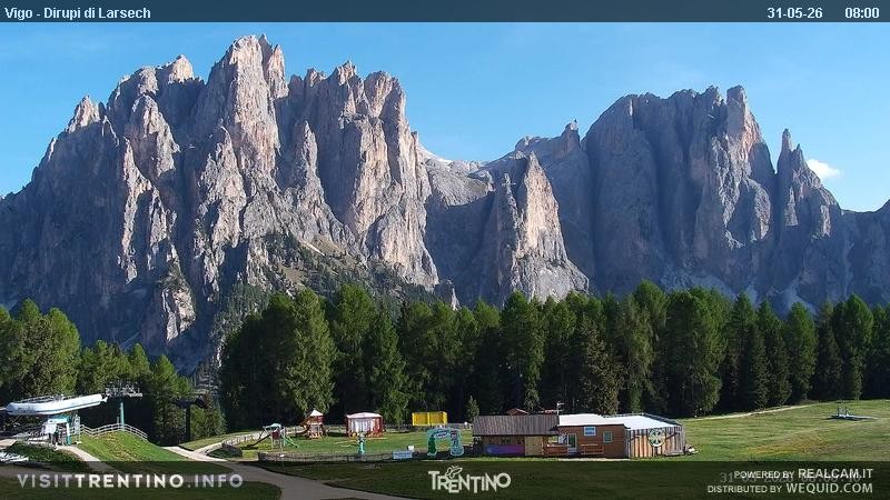 Archiv Foto Webcam Val di Fassa - Dirupi di Larséc