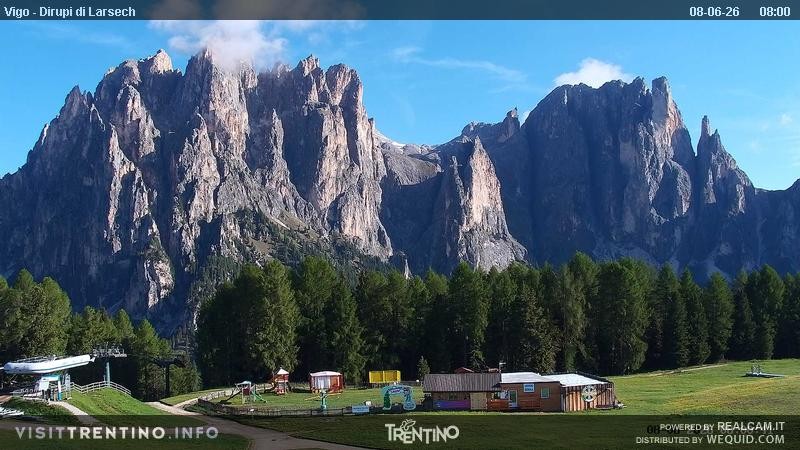 Archiv Foto Webcam Val di Fassa - Dirupi di Larséc