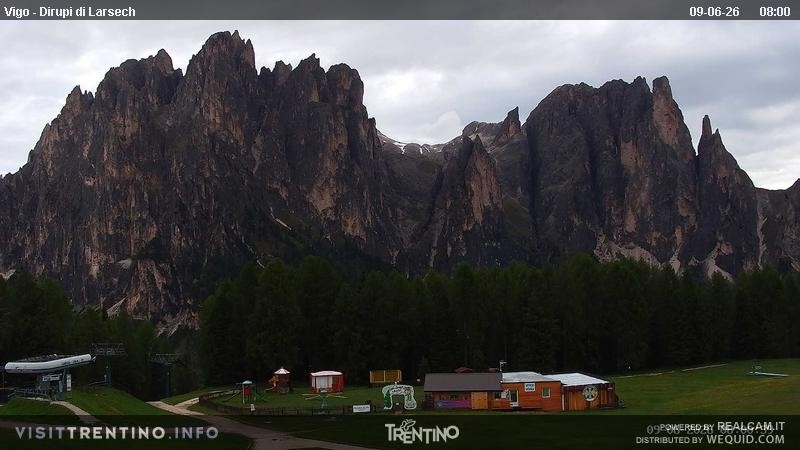 Archiv Foto Webcam Val di Fassa - Dirupi di Larséc