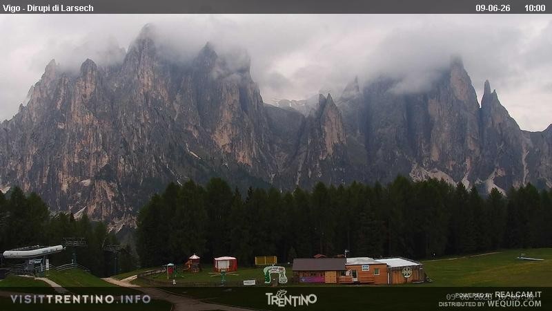 Archiv Foto Webcam Val di Fassa - Dirupi di Larséc