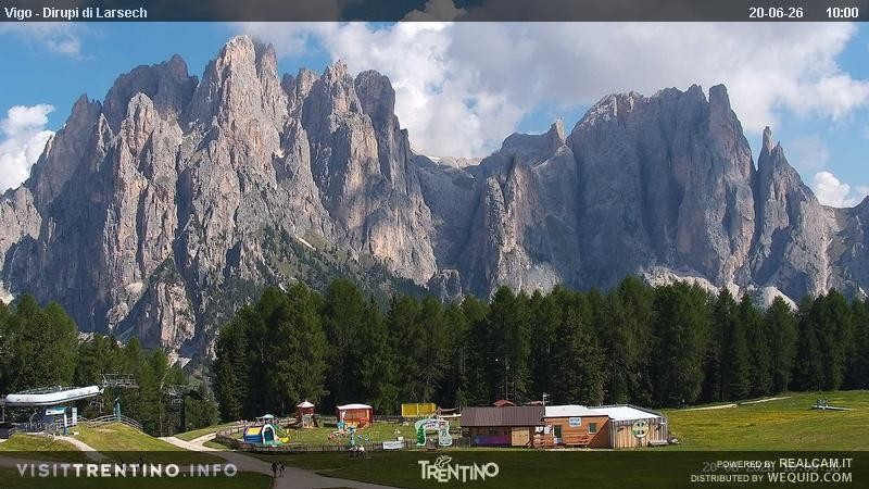 Archiv Foto Webcam Val di Fassa - Dirupi di Larséc