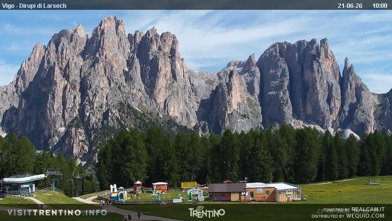 Archiv Foto Webcam Val di Fassa - Dirupi di Larséc