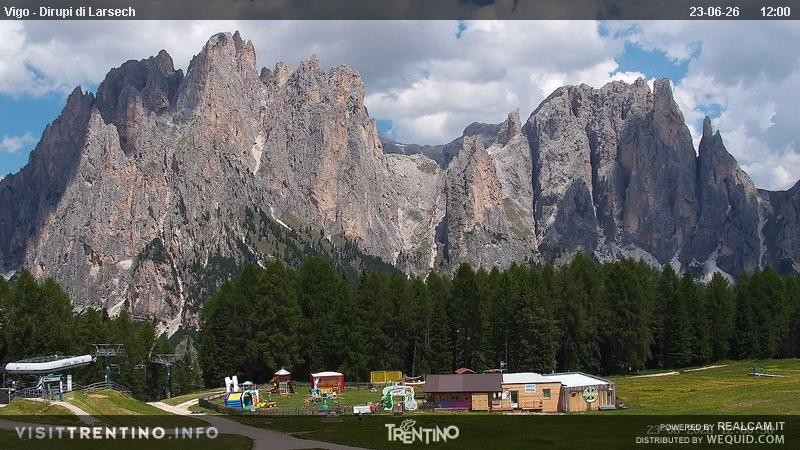 Archiv Foto Webcam Val di Fassa - Dirupi di Larséc
