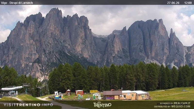 Archiv Foto Webcam Val di Fassa - Dirupi di Larséc