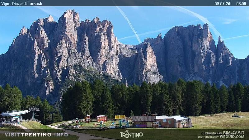Archiv Foto Webcam Val di Fassa - Dirupi di Larséc