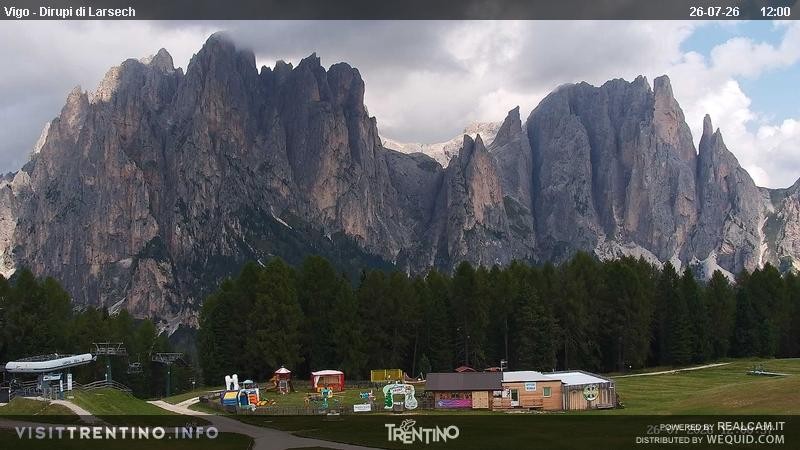 Archiv Foto Webcam Val di Fassa - Dirupi di Larséc
