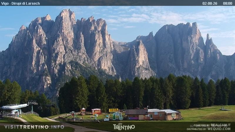 Archiv Foto Webcam Val di Fassa - Dirupi di Larséc