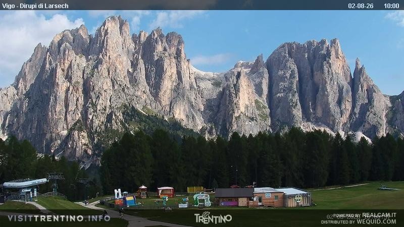 Archiv Foto Webcam Val di Fassa - Dirupi di Larséc