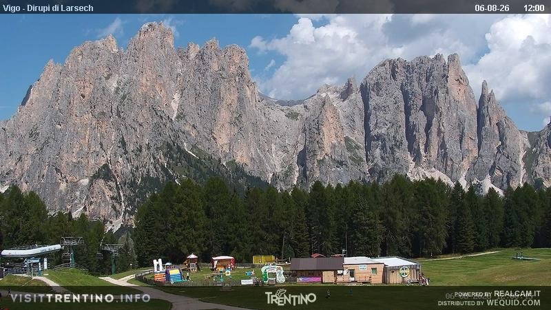 Archiv Foto Webcam Val di Fassa - Dirupi di Larséc