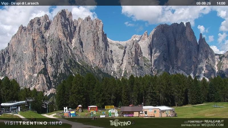 Archiv Foto Webcam Val di Fassa - Dirupi di Larséc