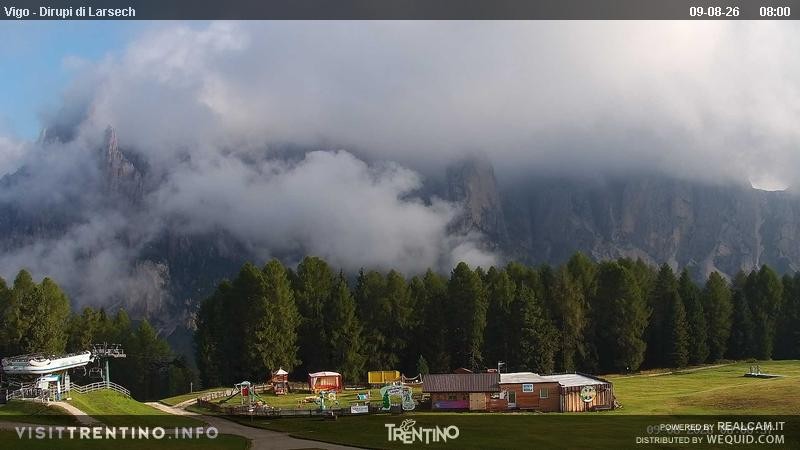 Archiv Foto Webcam Val di Fassa - Dirupi di Larséc
