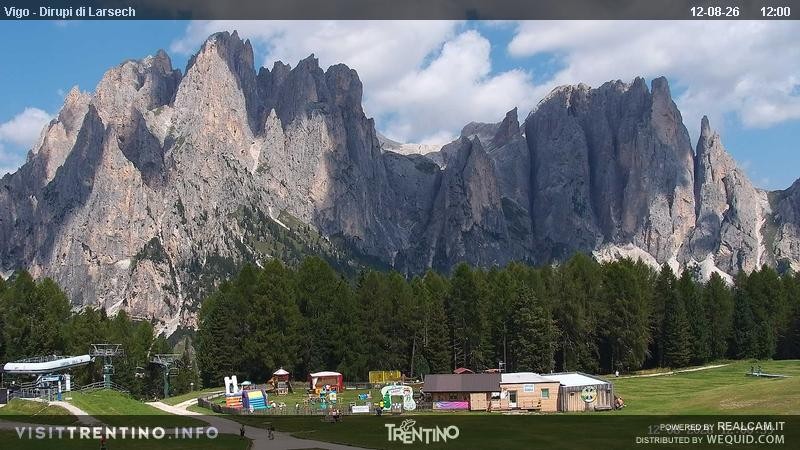 Archiv Foto Webcam Val di Fassa - Dirupi di Larséc