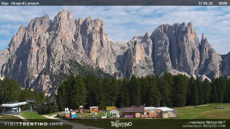 Archiv Foto Webcam Val di Fassa - Dirupi di Larséc