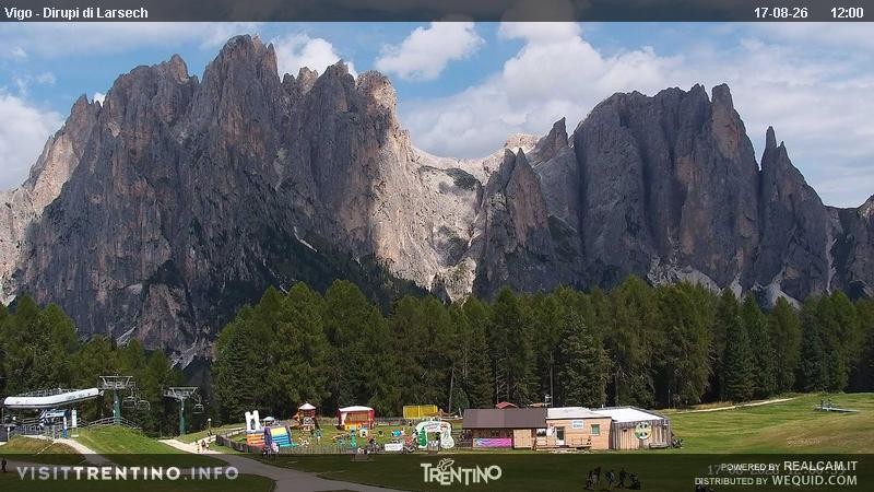 Archiv Foto Webcam Val di Fassa - Dirupi di Larséc