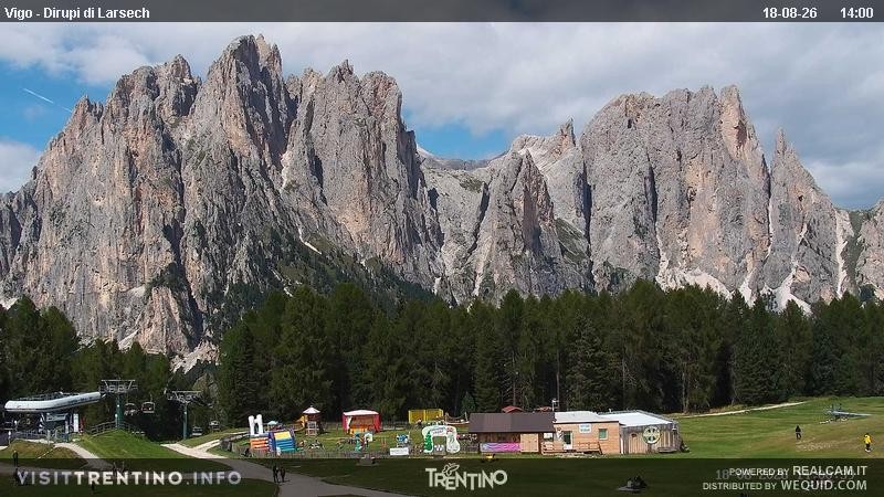Archiv Foto Webcam Val di Fassa - Dirupi di Larséc