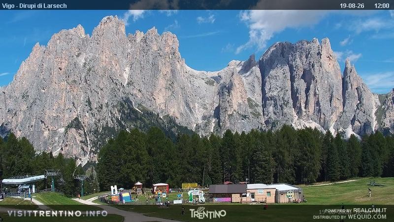 Archiv Foto Webcam Val di Fassa - Dirupi di Larséc