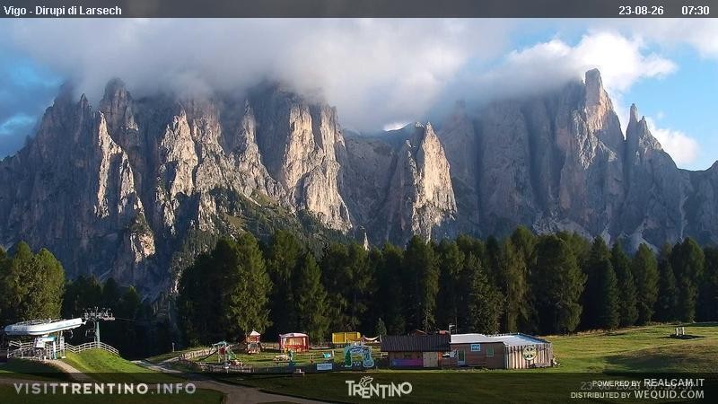 Archiv Foto Webcam Val di Fassa - Dirupi di Larséc