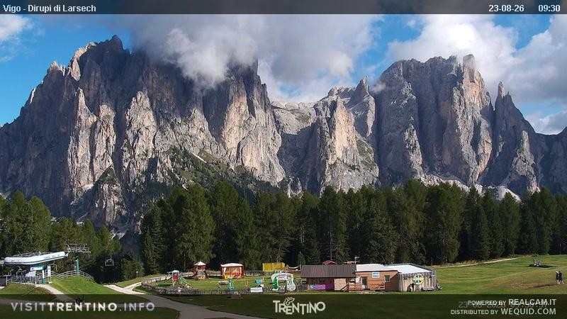 Archiv Foto Webcam Val di Fassa - Dirupi di Larséc