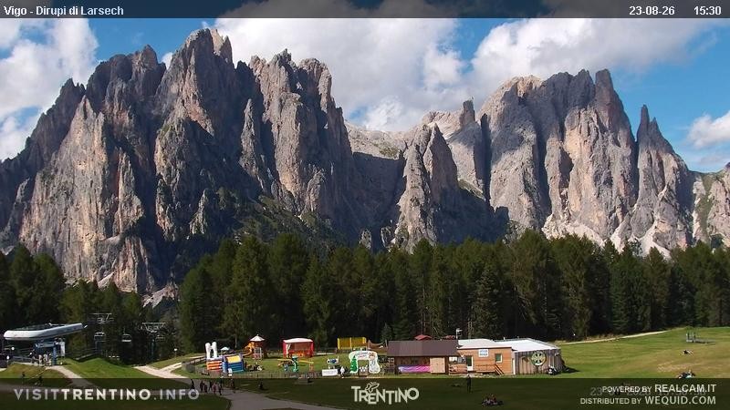 Archiv Foto Webcam Val di Fassa - Dirupi di Larséc