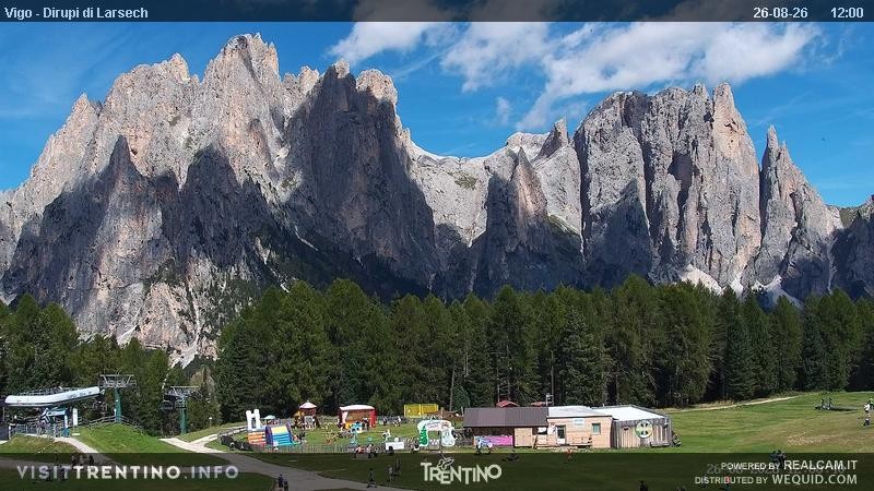 Archiv Foto Webcam Val di Fassa - Dirupi di Larséc