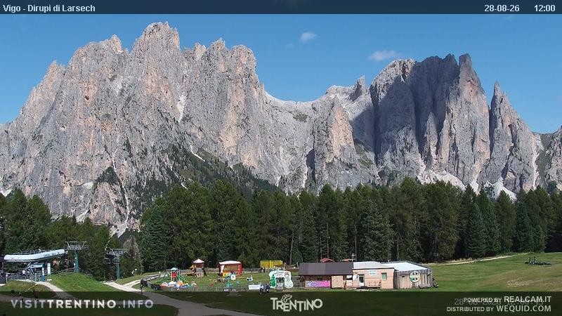 Archiv Foto Webcam Val di Fassa - Dirupi di Larséc