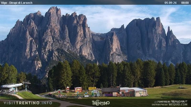 Archiv Foto Webcam Val di Fassa - Dirupi di Larséc