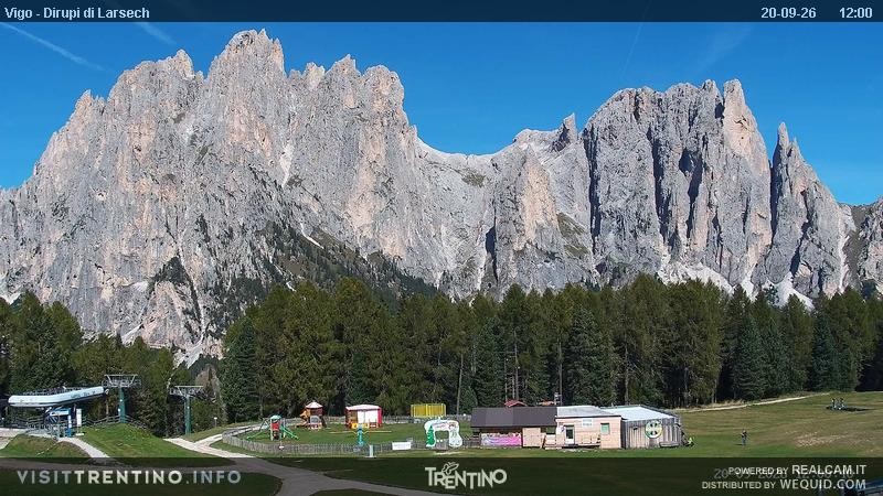 Archiv Foto Webcam Val di Fassa - Dirupi di Larséc