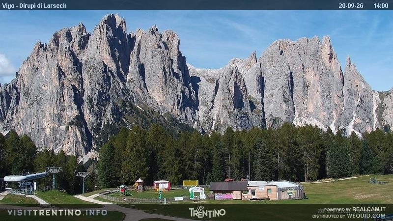Archiv Foto Webcam Val di Fassa - Dirupi di Larséc