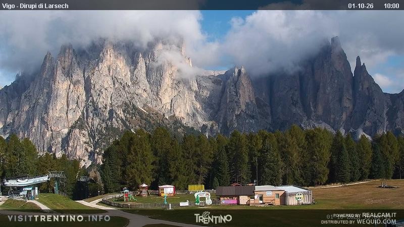 Archiv Foto Webcam Val di Fassa - Dirupi di Larséc