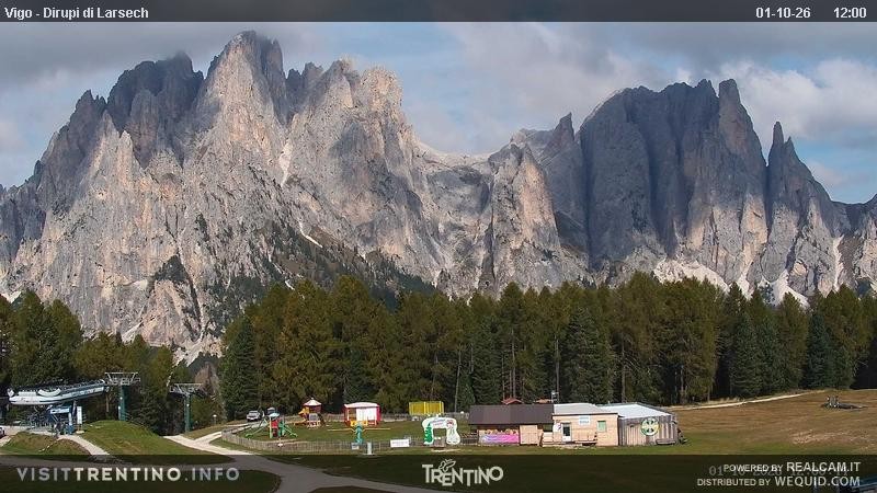 Archiv Foto Webcam Val di Fassa - Dirupi di Larséc