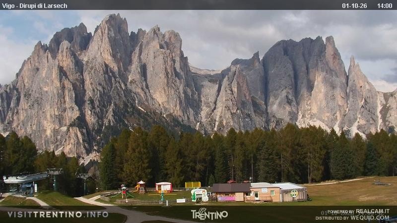 Archiv Foto Webcam Val di Fassa - Dirupi di Larséc