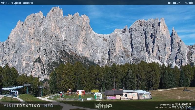 Archiv Foto Webcam Val di Fassa - Dirupi di Larséc