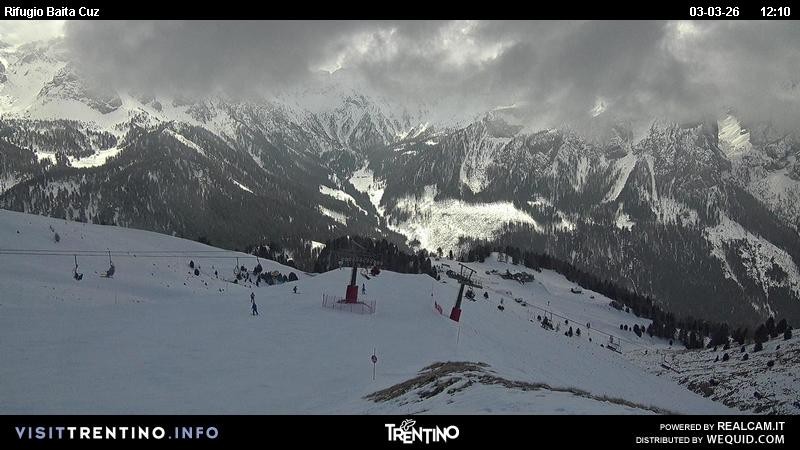 Archived image Webcam Fassatal - mountain hut Baita de Cruz