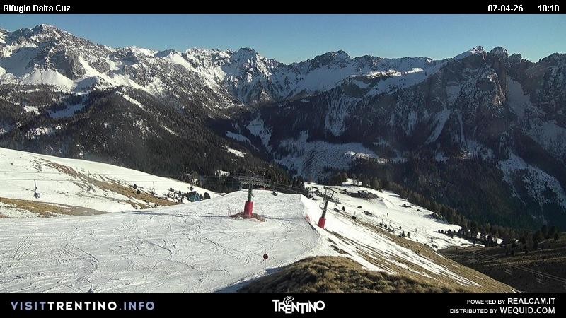 Archiv Foto Webcam Fassatal - Baita de Cruz