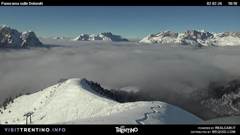 Archived image Webcam Fassatal Buffaure towards Vigo di Fassa