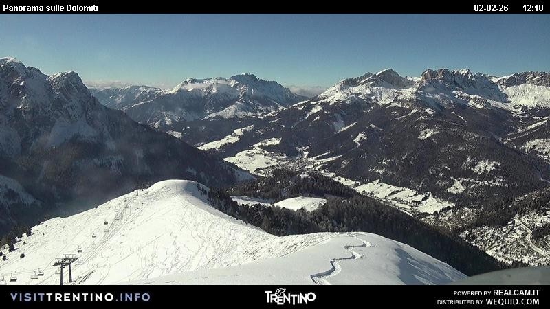 Archived image Webcam Fassatal Buffaure towards Vigo di Fassa