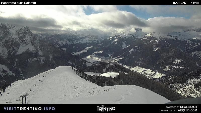 Archived image Webcam Fassatal Buffaure towards Vigo di Fassa