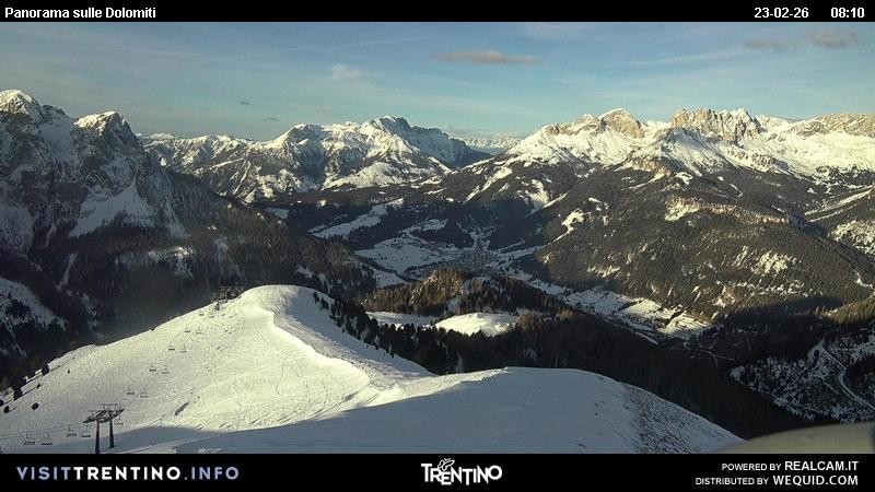 Archiv Foto Webcam Fassatal Buffaure - Vigo di Fassa