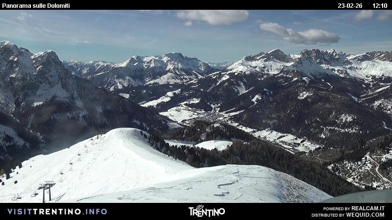 Archiv Foto Webcam Fassatal Buffaure - Vigo di Fassa