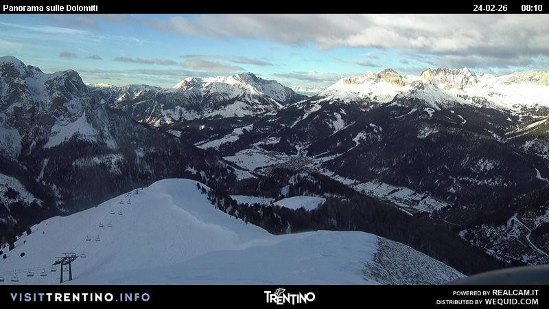 Archiv Foto Webcam Fassatal Buffaure - Vigo di Fassa