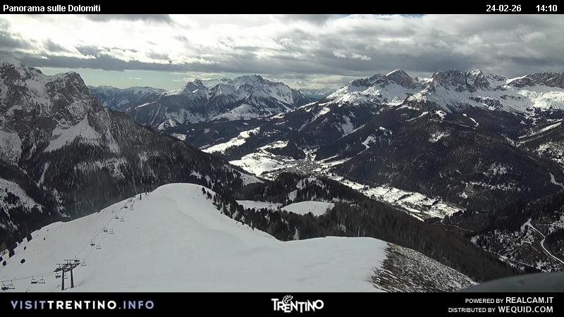 Archiv Foto Webcam Fassatal Buffaure - Vigo di Fassa