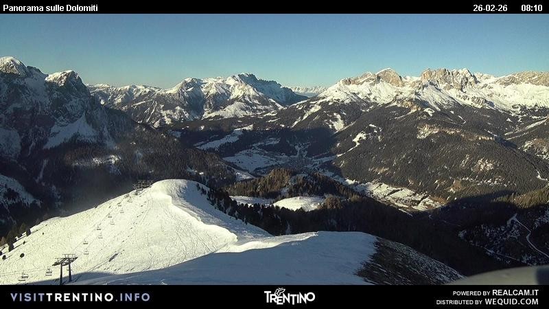 Archiv Foto Webcam Fassatal Buffaure - Vigo di Fassa