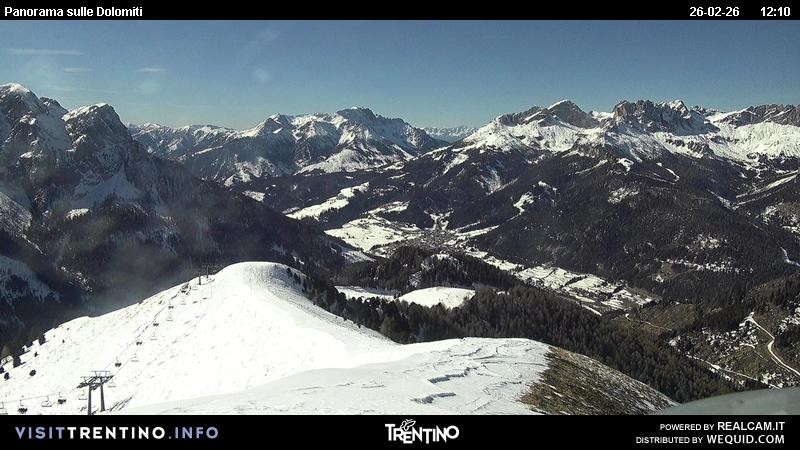 Archived image Webcam Fassatal Buffaure towards Vigo di Fassa