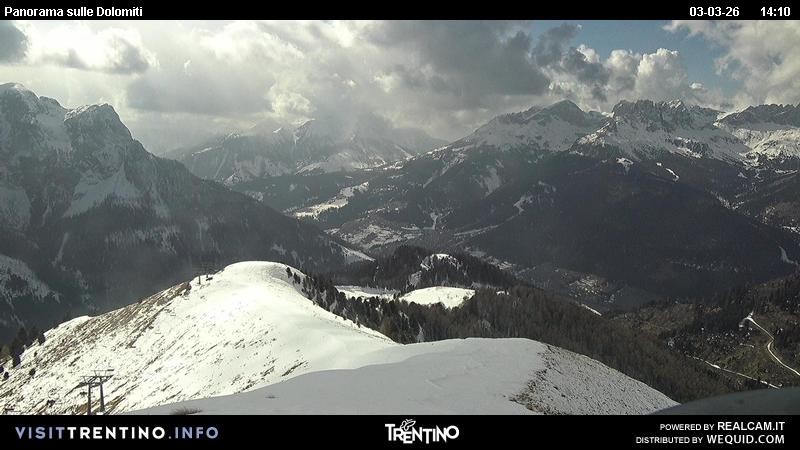 Archived image Webcam Fassatal Buffaure towards Vigo di Fassa