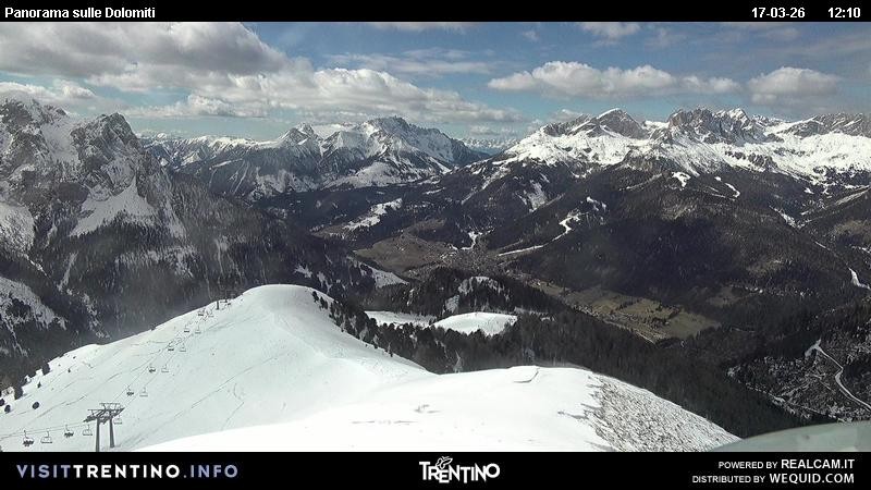 Archiv Foto Webcam Fassatal Buffaure - Vigo di Fassa