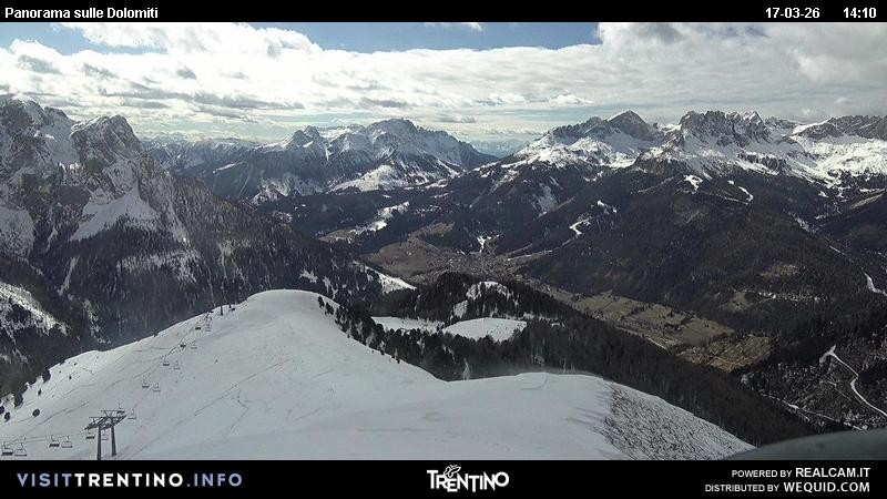 Archiv Foto Webcam Fassatal Buffaure - Vigo di Fassa