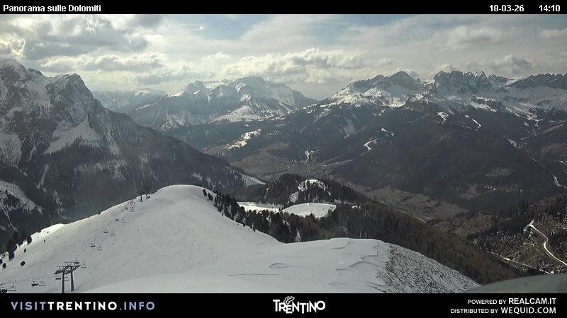 Archived image Webcam Fassatal Buffaure towards Vigo di Fassa