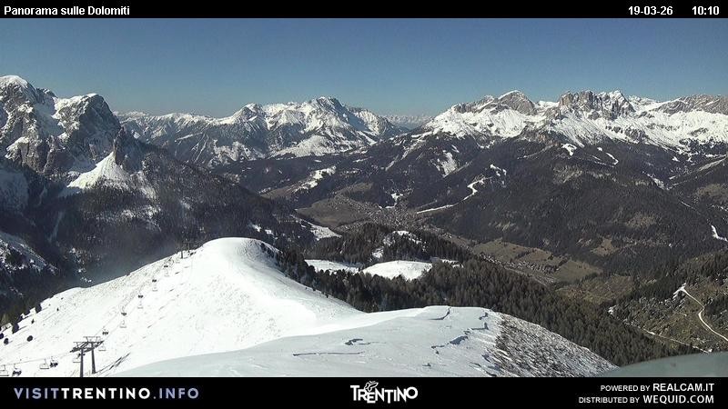 Archiv Foto Webcam Fassatal Buffaure - Vigo di Fassa