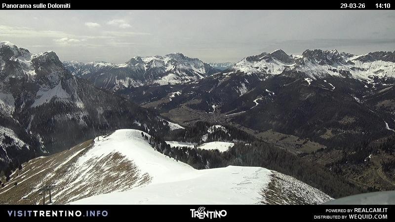 Archiv Foto Webcam Fassatal Buffaure - Vigo di Fassa